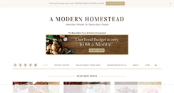 Desktop Screenshot of amodernhomestead.com