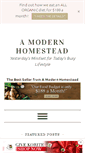 Mobile Screenshot of amodernhomestead.com