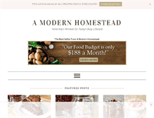 Tablet Screenshot of amodernhomestead.com